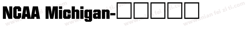 NCAA Michigan字体转换